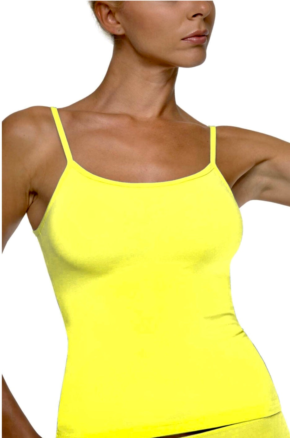YELLOW MAJICA USKE BRETELE