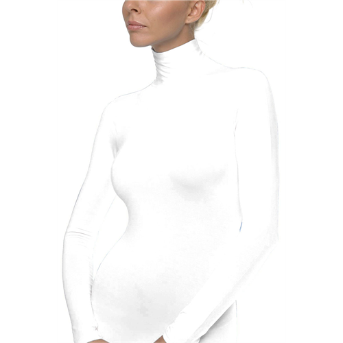 Rolka dug rukav WHITE TURTLE NECK