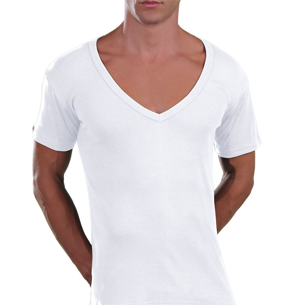 BELA muška MAJICA OTVOREN DEKOLTE