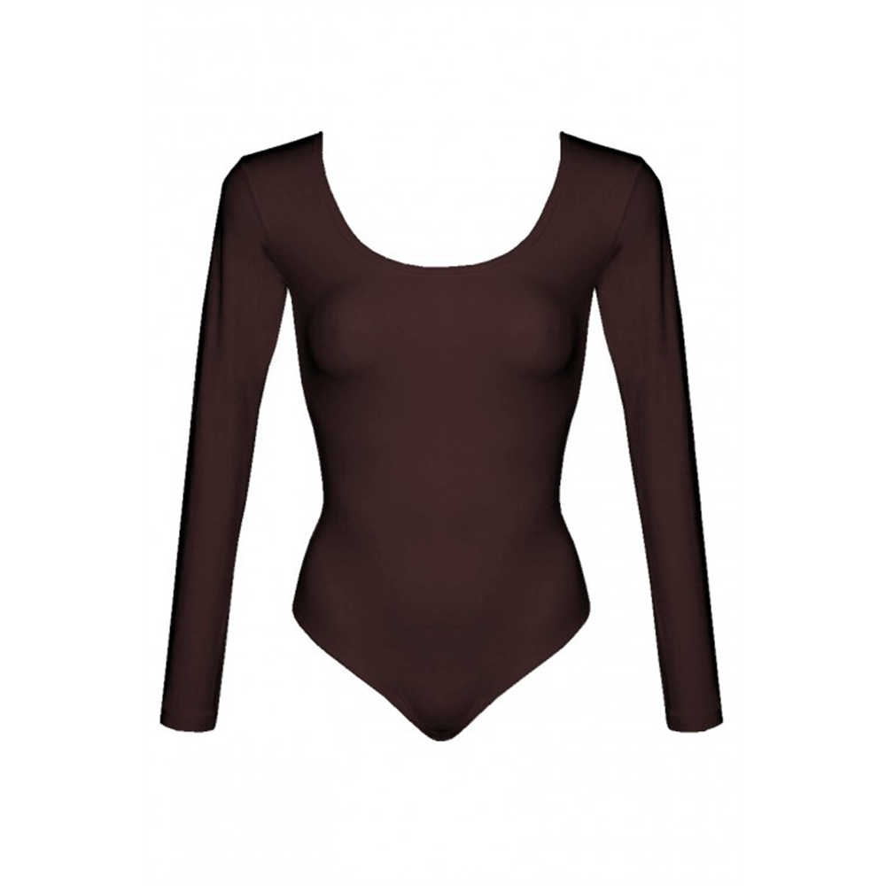 BROWN CHOCOLATE BODY CLASSIC DEKOLTE dug rukav