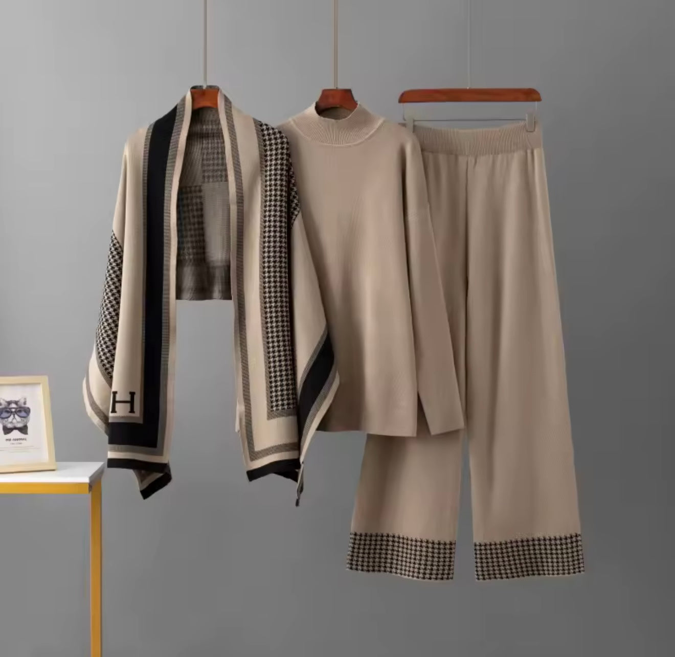 Komplet Kamel braon AGORA