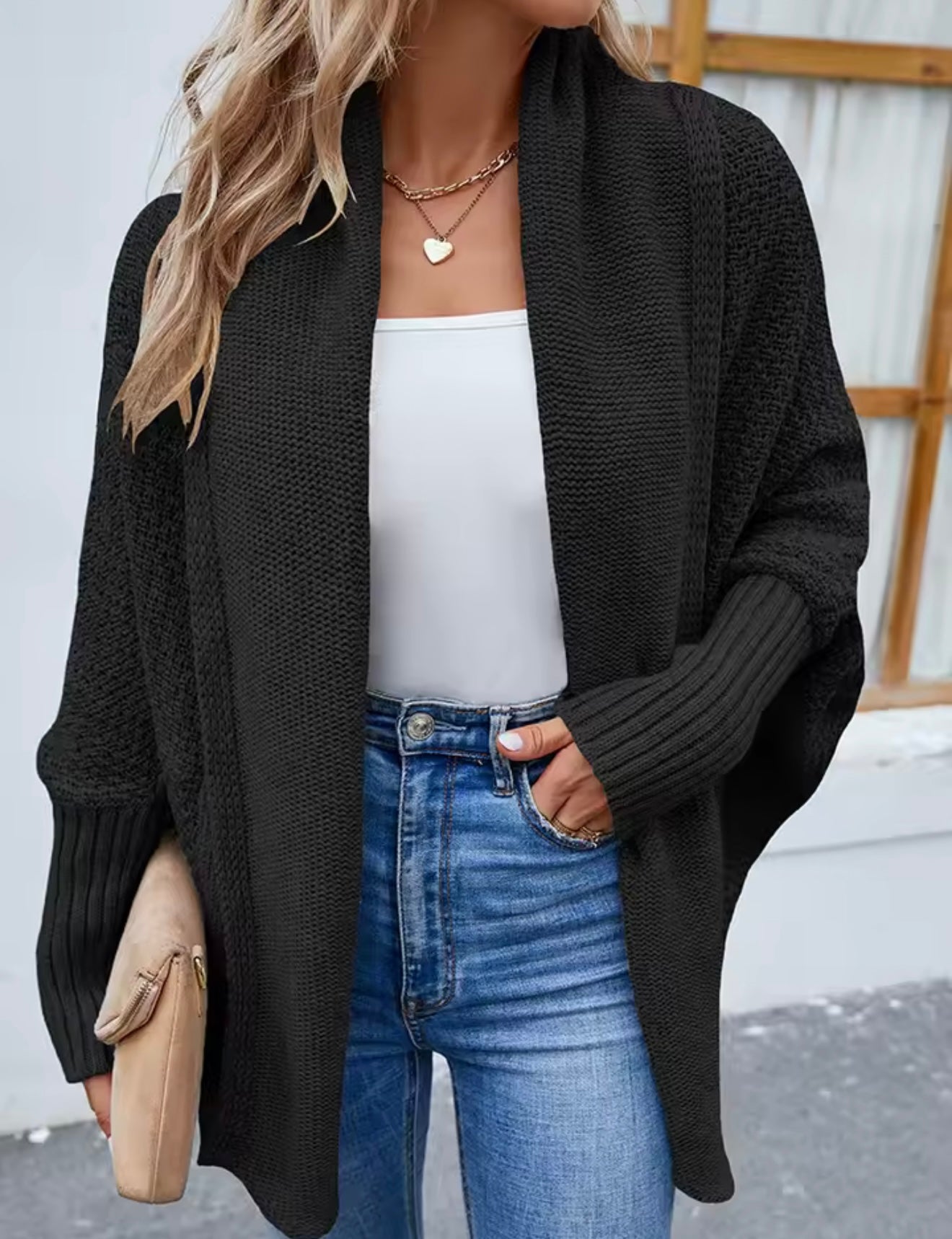 Džemper ANATA - crna