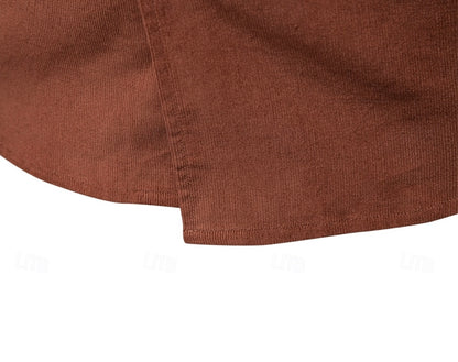 Muška braon somot košulja RENO