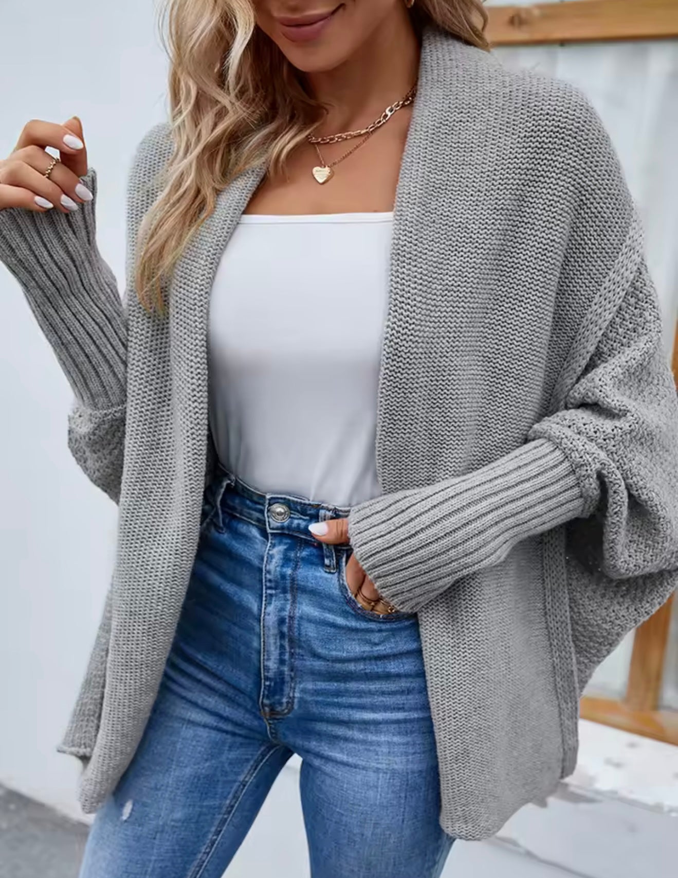 Džemper ANATA - sivi