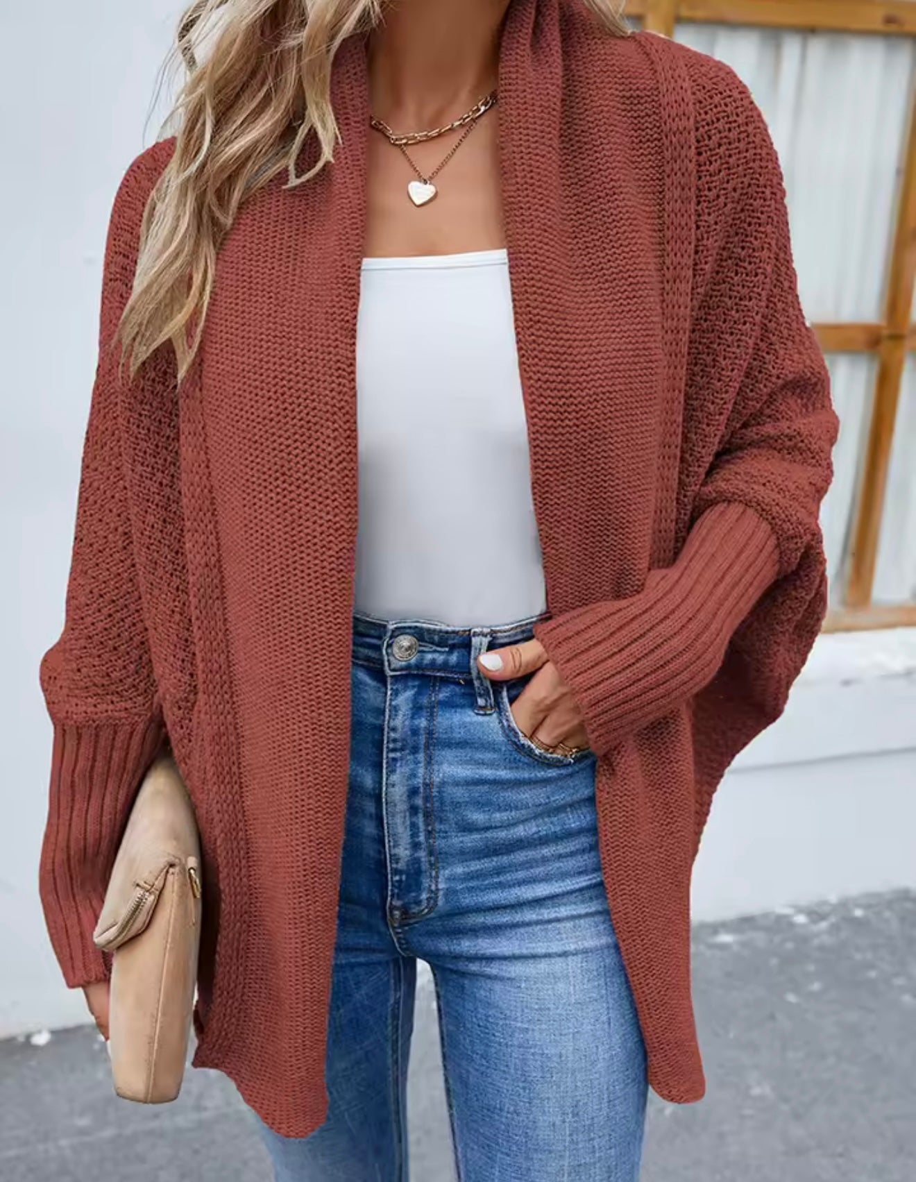 Džemper ANATA - boja cigle