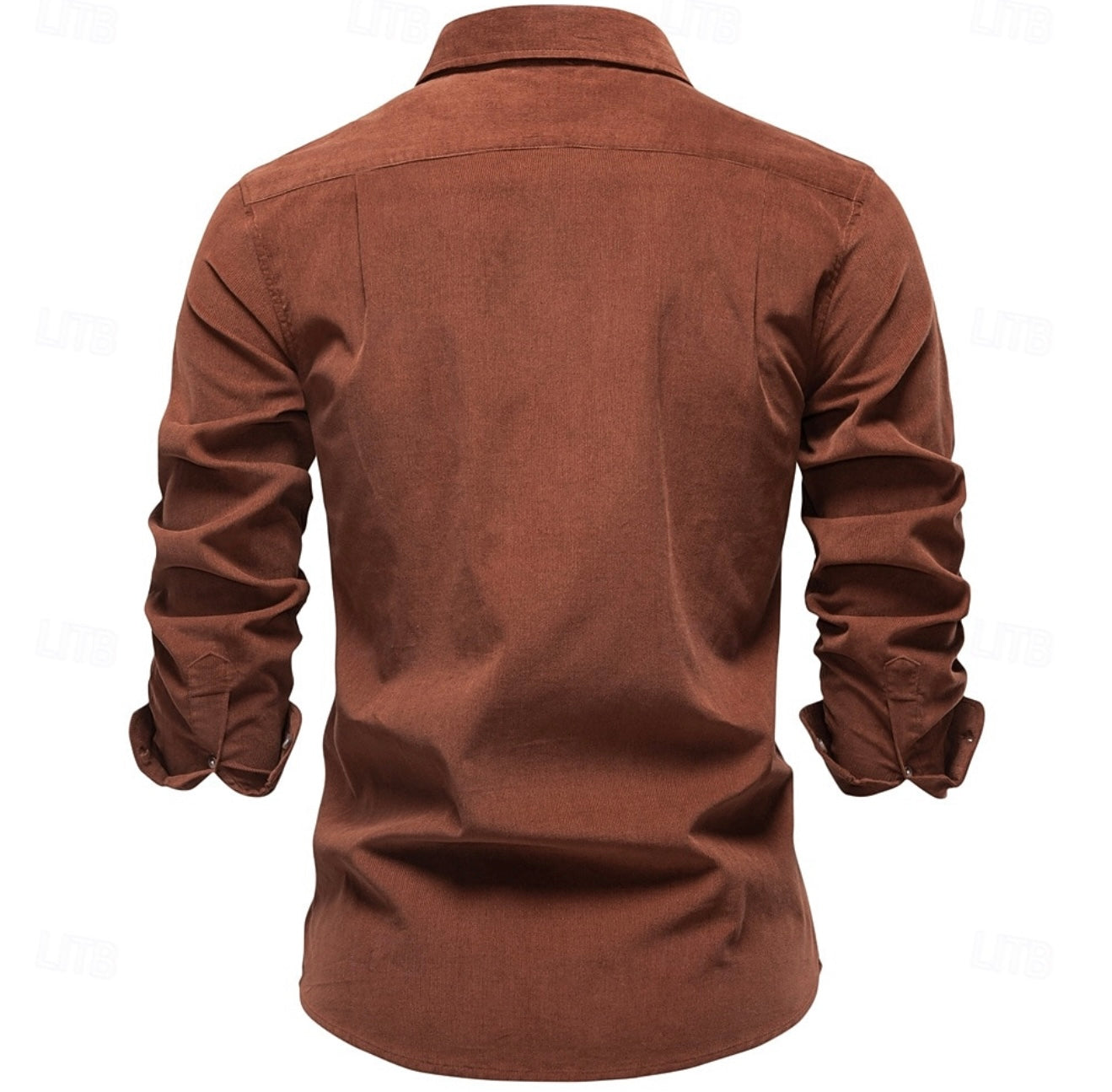 Muška braon somot košulja RENO