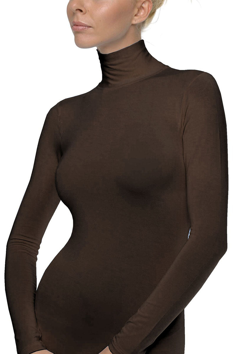 Rolka dug rukav COFFEE BROWN TURTLE NECK