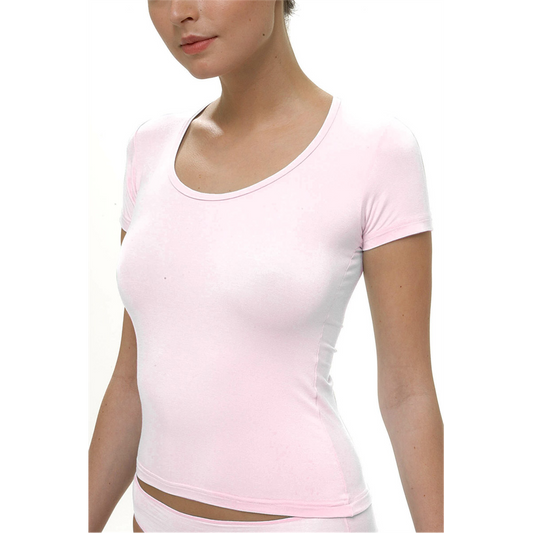Majica kratak rukav BASIC BABY ROZE